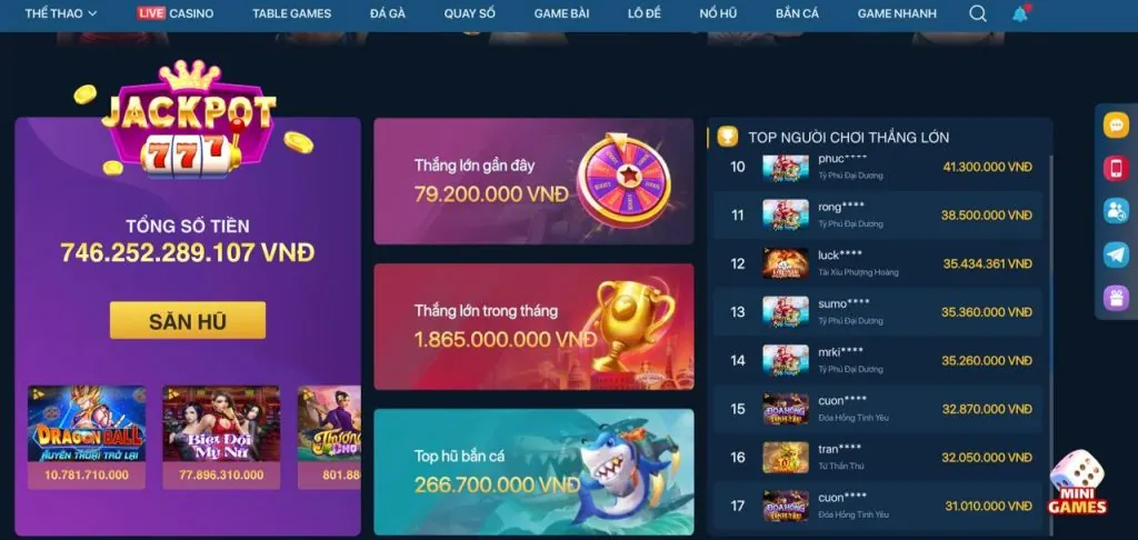 Slot 3D sống động tại man79 code